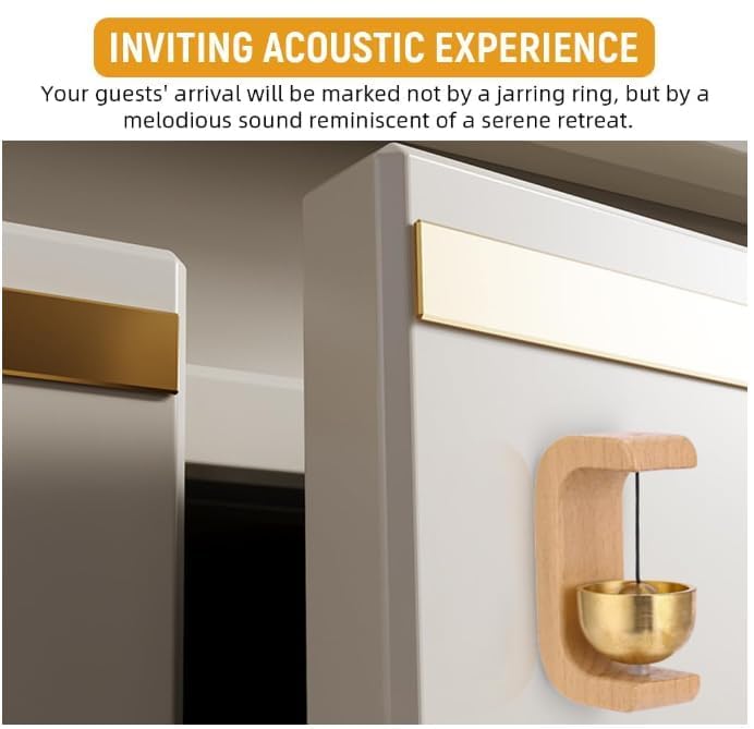 Elegant Wood & Brass Doorbell Chime™