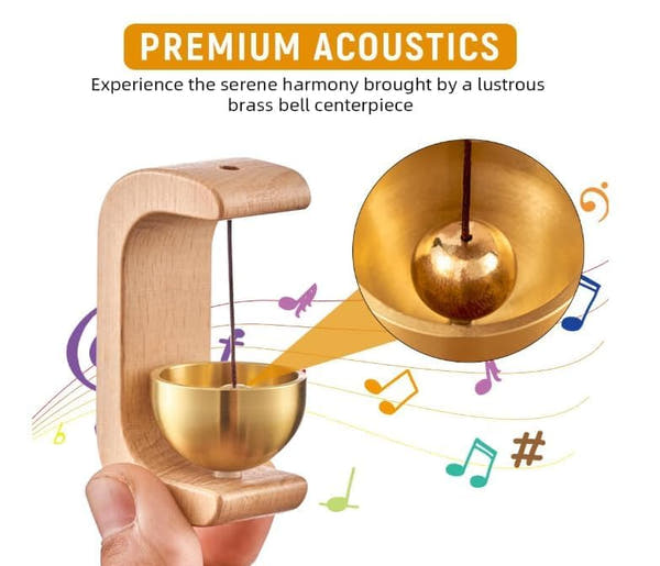 Elegant Wood & Brass Doorbell Chime™