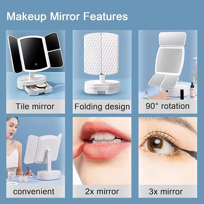 Rechargeable Makeup Vanity Mirror