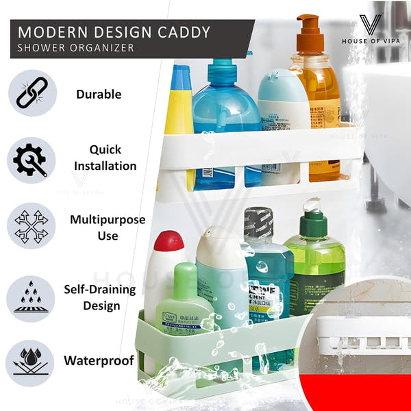 Stylish Self-Adhesive Bathroom Shelves™