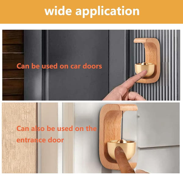 Elegant Wood & Brass Doorbell Chime™