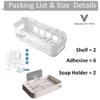 Stylish Self-Adhesive Bathroom Shelves™