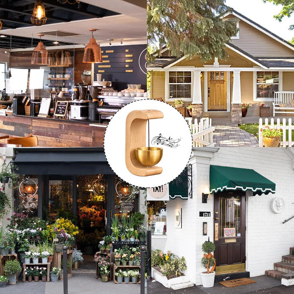 Elegant Wood & Brass Doorbell Chime™