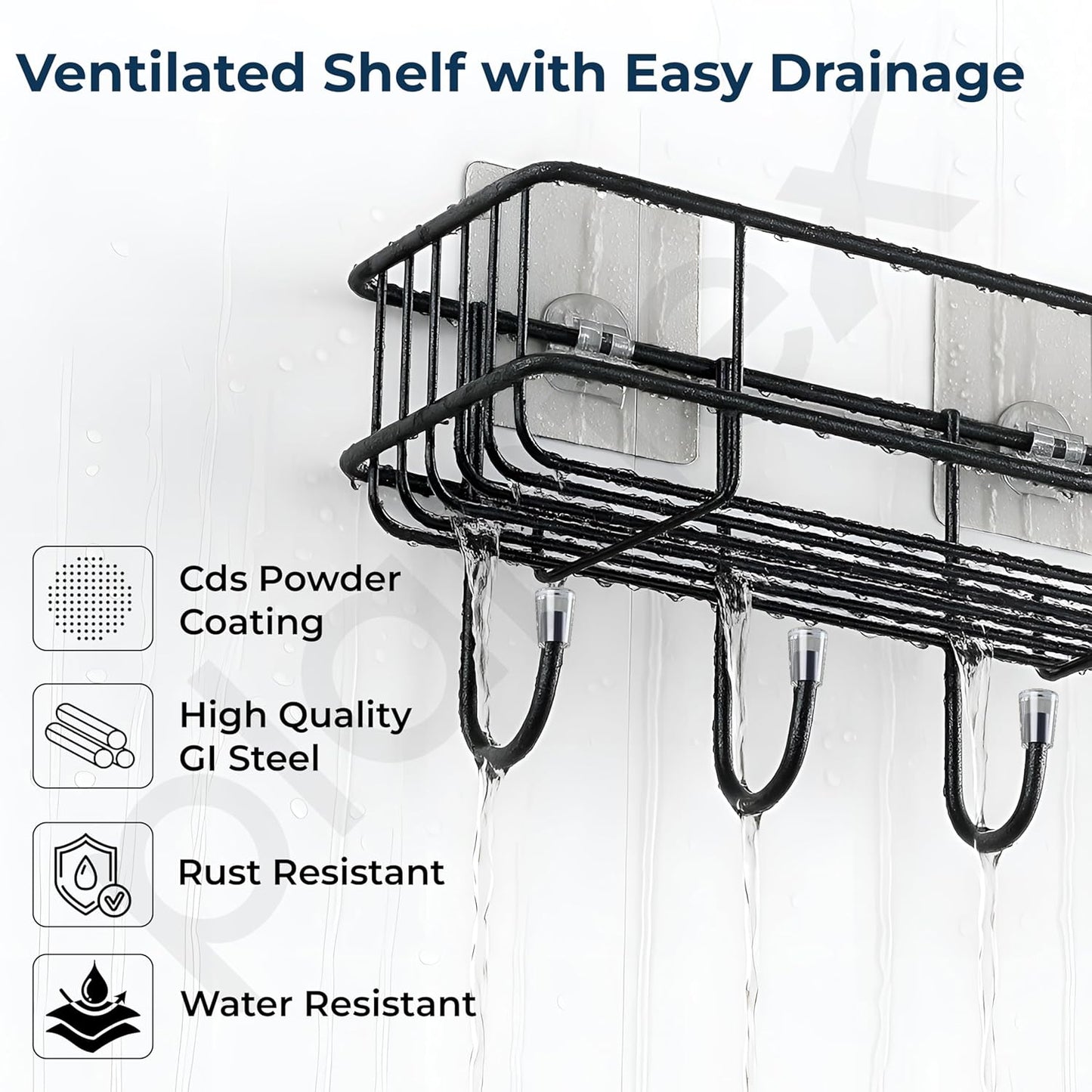 Sleek Self-Adhesive Storage Shelf™