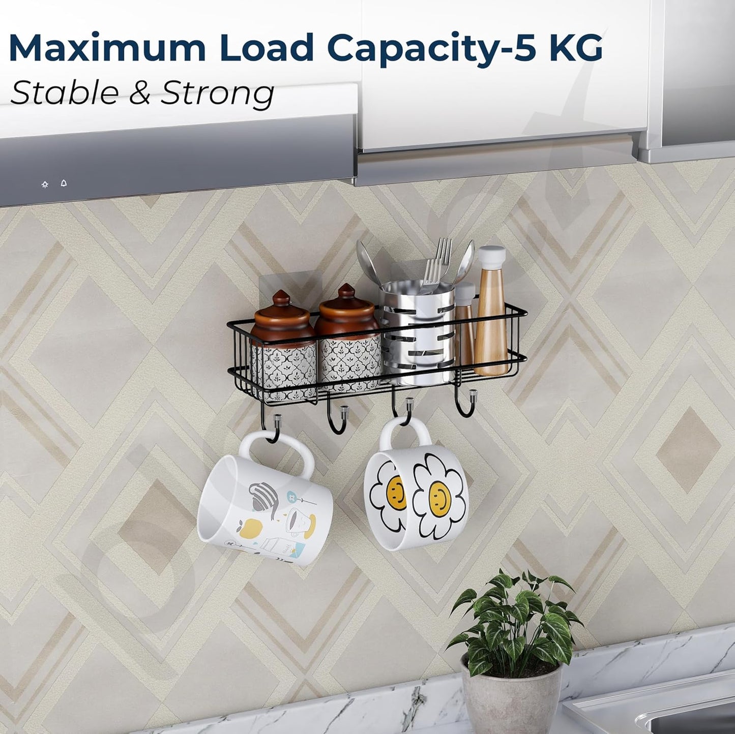 Sleek Self-Adhesive Storage Shelf™