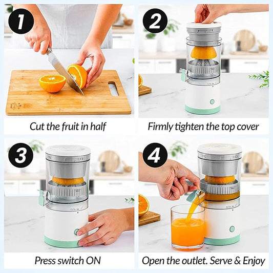 Electric Citrus Fruit Juicer – USB Rechargeable | Fast & Easy